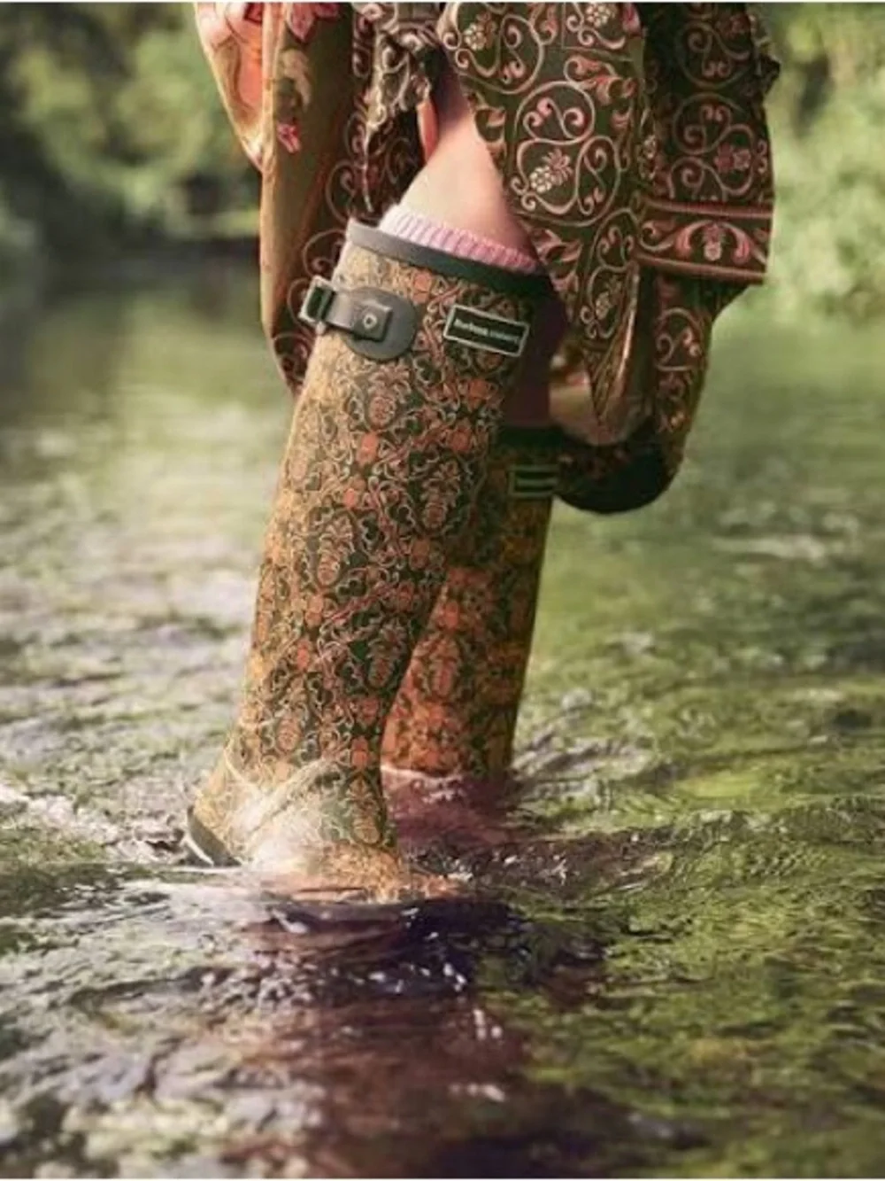 NWT Barbour x FARM Rio Cami Wellingtons Rain Boots